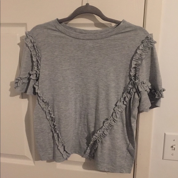 T-shirt with ruffle pattern